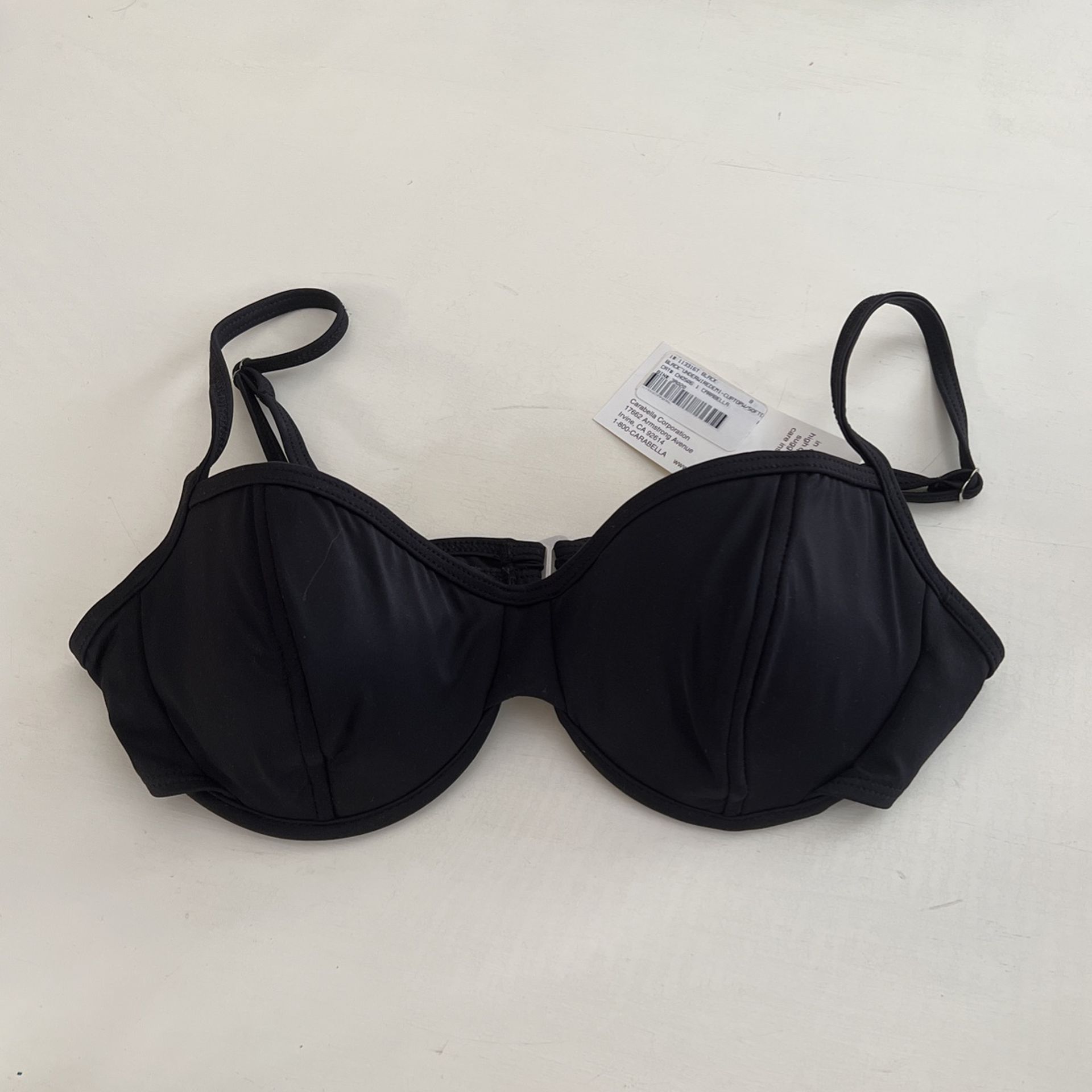 New w/Tag! Women’s Carrabella bikini top size 8 black