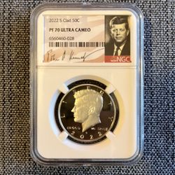 MAKE ME AN OFFER 2022 S PF70 Clad JFK 50c 