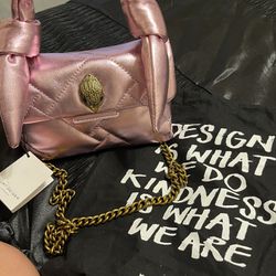 Kurt geiger pink metallic  handbag