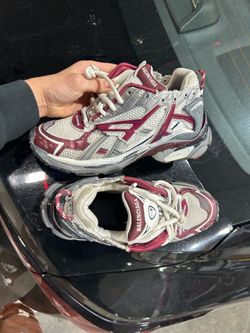 Balenciaga Track 2 White Burgundy
