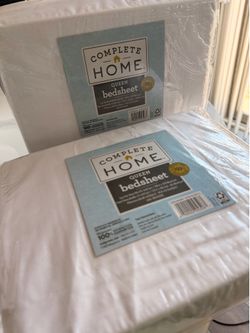 Brand New Queen White Bedsheet Set – Still Sealed! 🛏️✨
