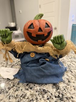 Battery Operated,Halloween Pop Up Pumpkin Scarecrow