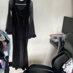 Long Black Goth Dress