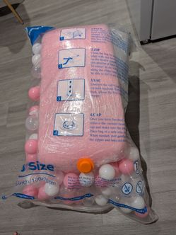 Baby girl ball pit