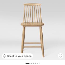 Pair Of Harwick Barstools in Natural color 
