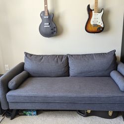 Gray Sofa: 70” w x 34” l x 29” h

