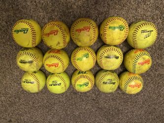 Lot Of 15 Used Softballs - $45