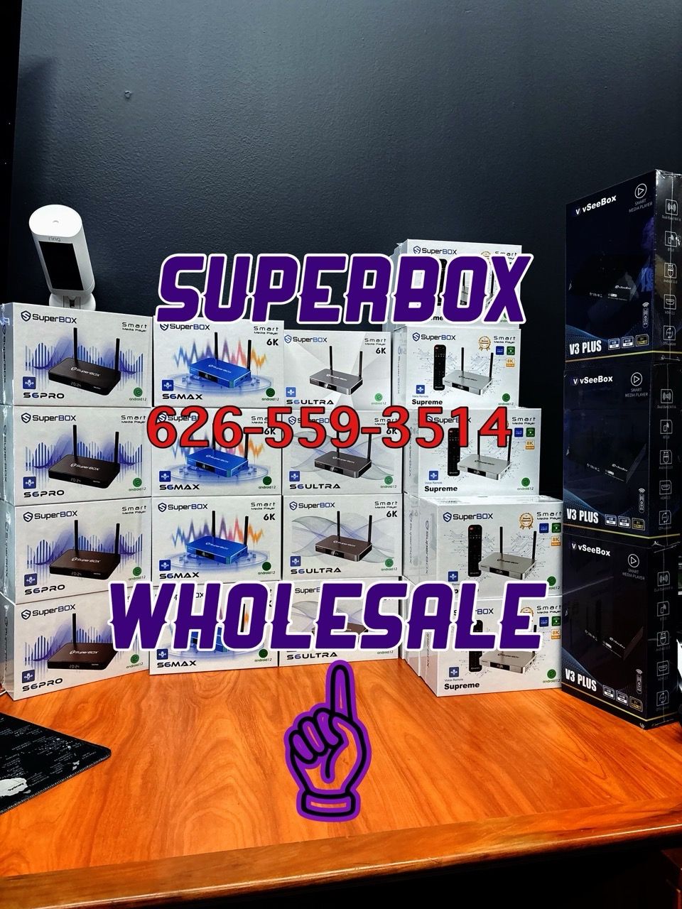 Vsee box V6 Max new sealed 1 year warranty v see box superbox super box