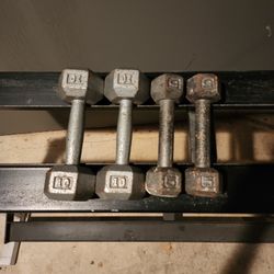 10 Pound And 5 Pound Dumbells