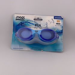 Zoggs Blue Kids FIJI Ultra Comfort Leak Proof UV Protection Silicone Goggles 