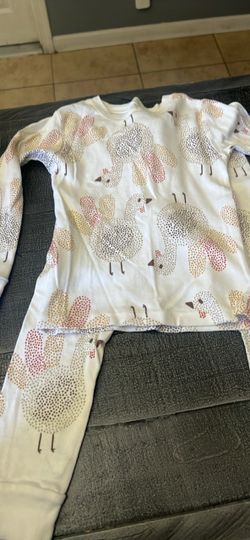 Kids Turkey Print Pajama Set Size 4t