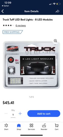 Truck bed light, truck tuff eight LED lights
