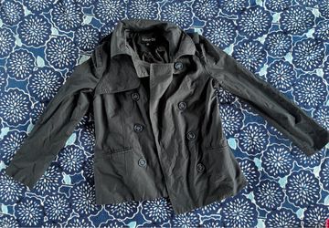 Forever 21 Black Double-Breasted Jacket
