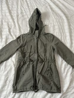 Green utility jacket