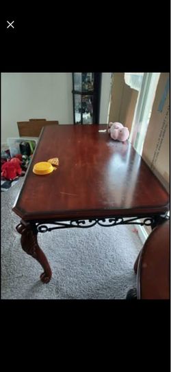 Wooden dinner table