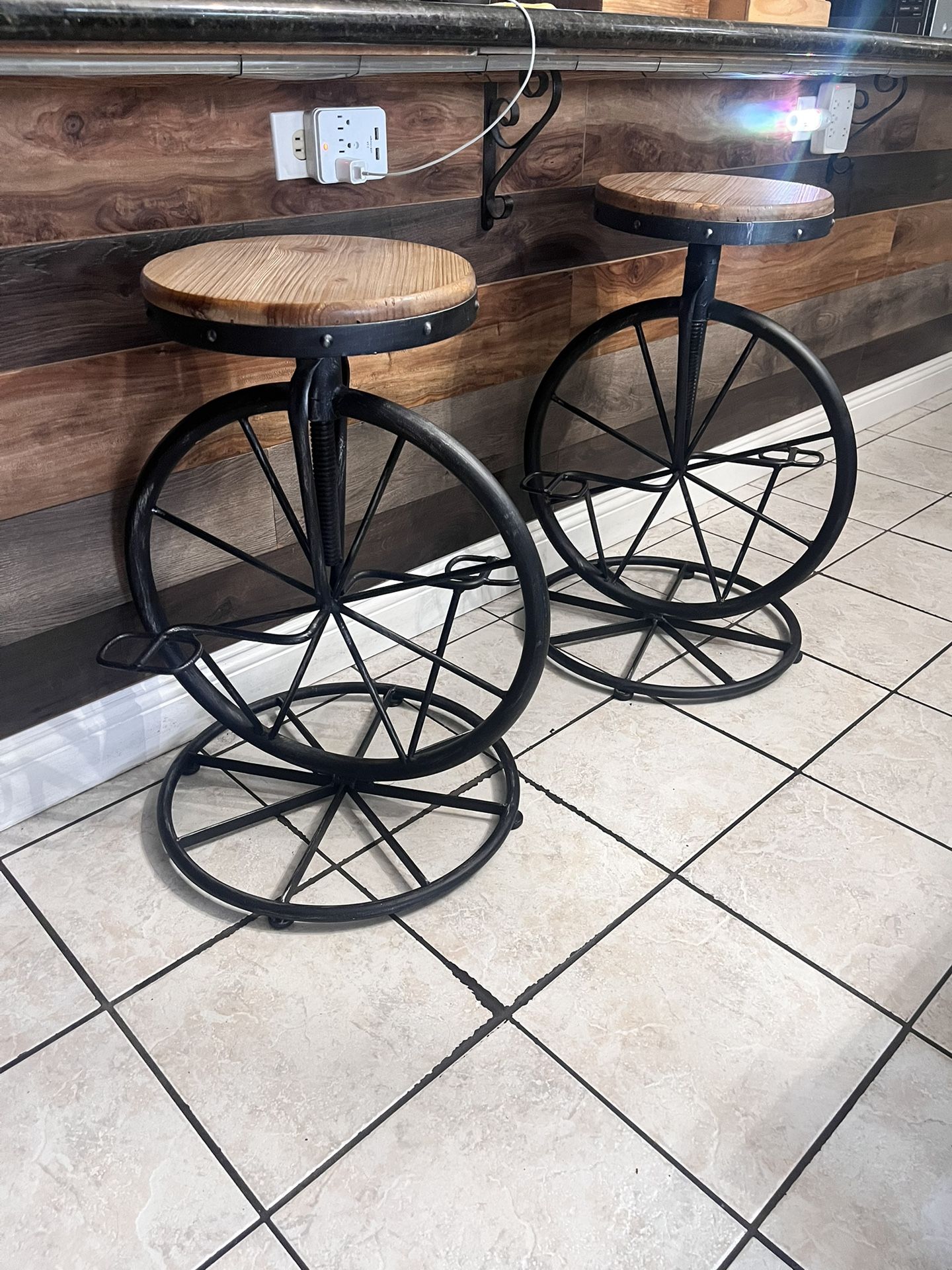 Bar stools Industrial Style (Set of 2)