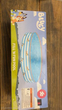 Bluey Fill 'N Fun Kids Play Pool, 60 in x 10 in NEW In BOX