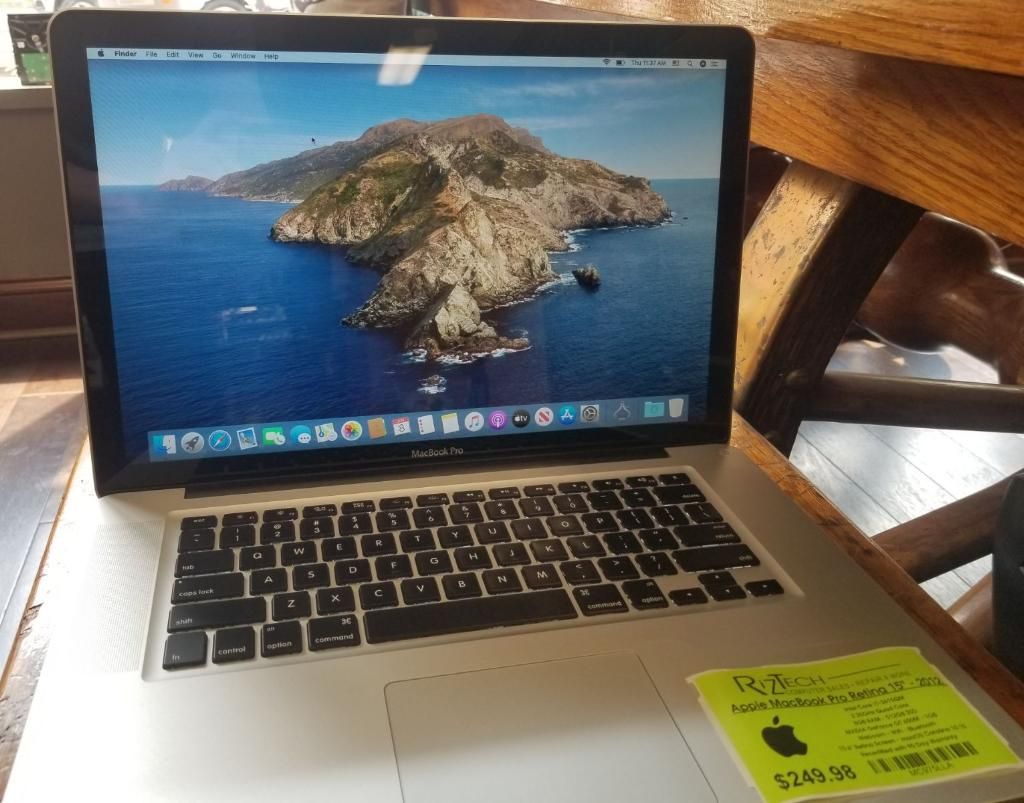 2012 Apple MacBook Pro 15.6” Retina i7 2.30GHz Quad Core 8GB RAM 512GB SSD 1GB GPU Catalina