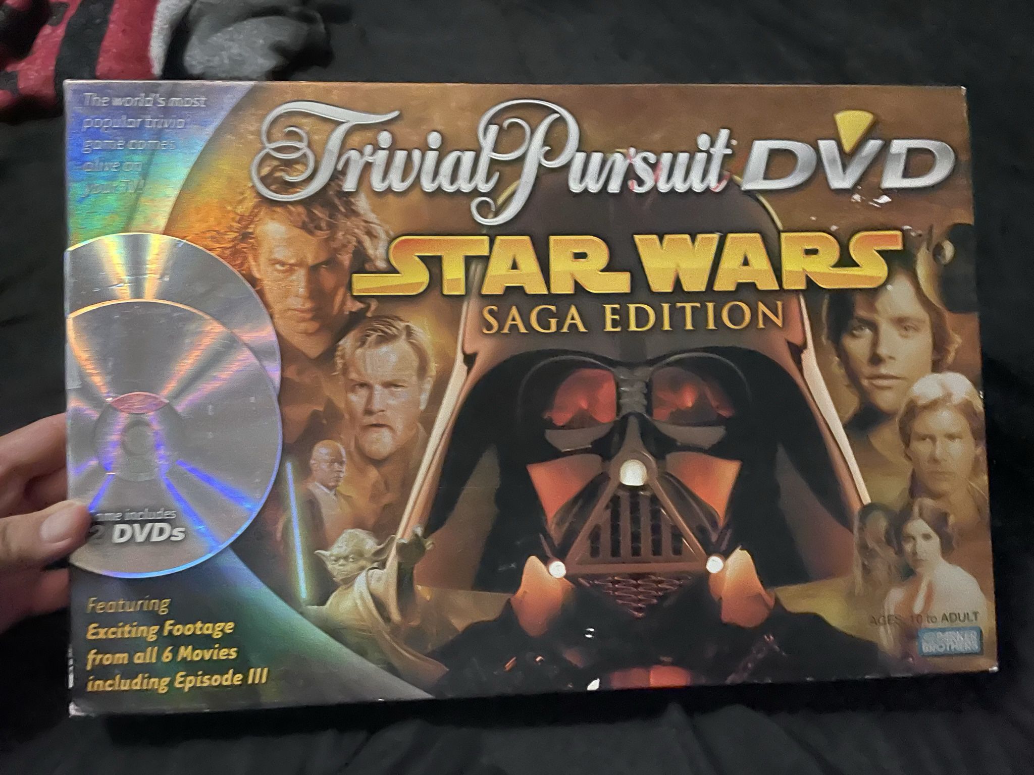 Trivial Pursuit DVD Star Wars Saga Edition 2005 Hasbro Trivia Board Game 