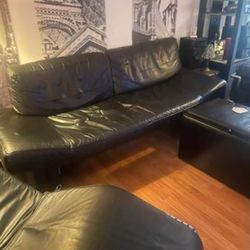 Black Leather Couch