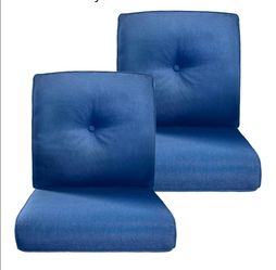 Navy Blue Outdoor Chair Cushion pack of 2