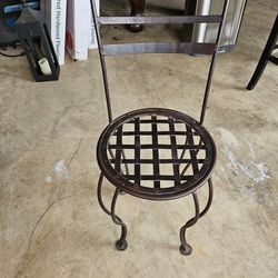 Rustic Wrought Iron Patio Chair