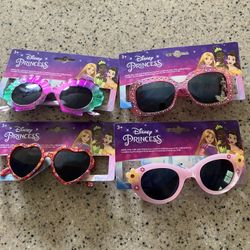 4 Disney Princess Kids Sunglasses New