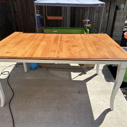 Dining Table With Leaf 6 Chairs 