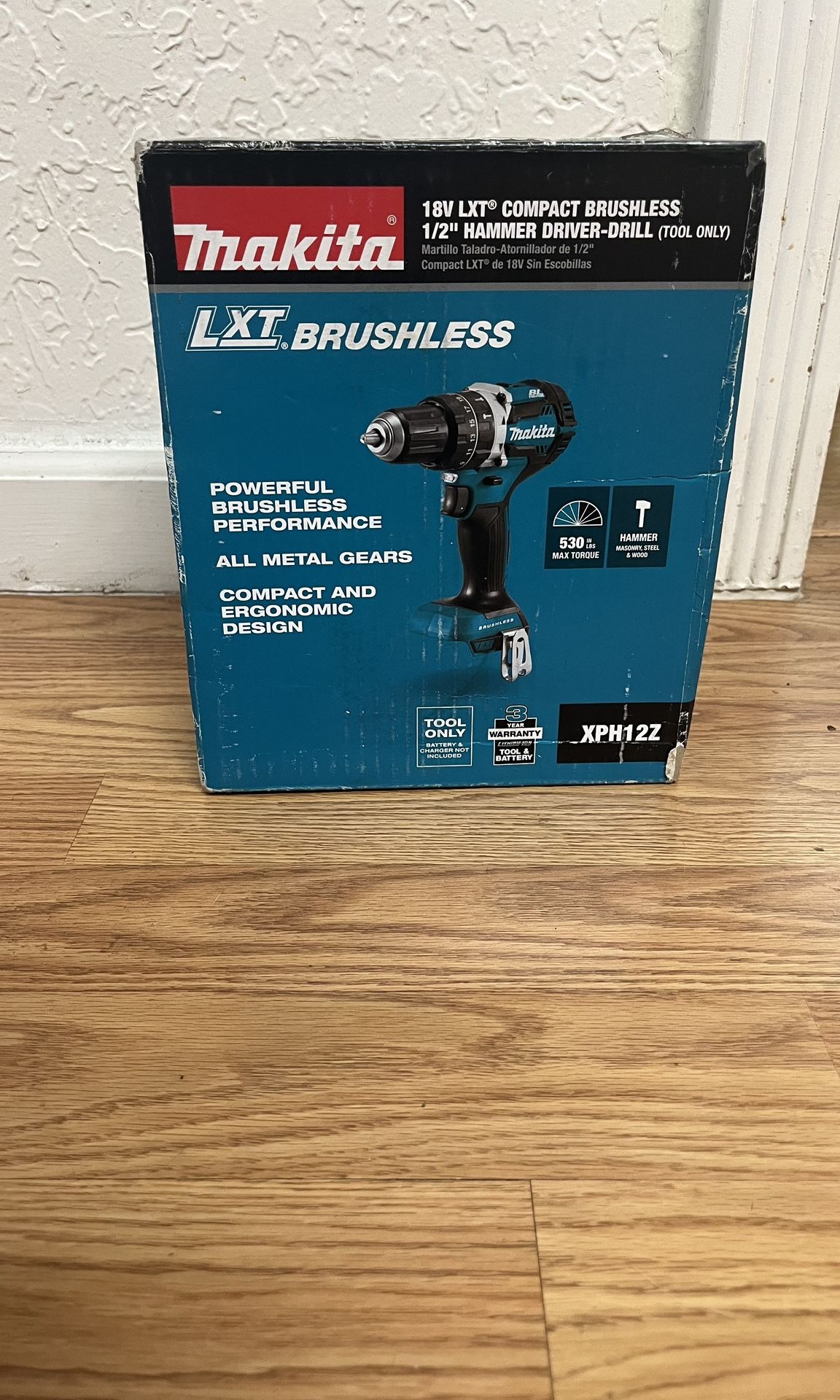 Makita XPH12Z 18V LXT Brushless Cordless 1/2" Hammer Driver-Drill - BRAND NEW IN BOX