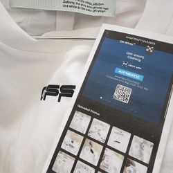 AUTHENTIC OFF-WHITE AIRPORT TAPE TEE - XXL | $405 MSRP