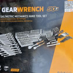 GearWrench 80944 232 Pieces Mechanics Tool Set in 3 Drawer Storage Box NEW