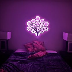 Custom Multi Colored LED Wall Art 
