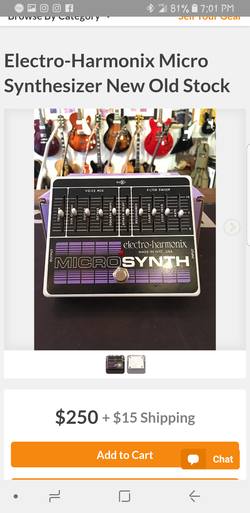Micro synthesizer electro harmonix w power adapter