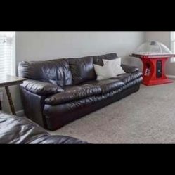 Leather Sofa- Read Details