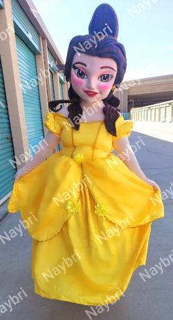 Belle Mascot Costume Birthday Halloween