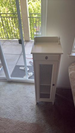 Skinny White Cabinet
