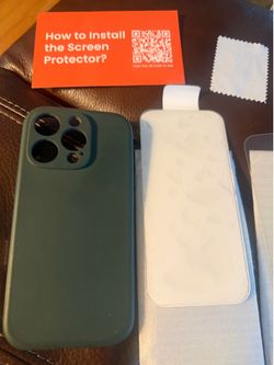 iPhone 16 Pro and 2 Screen Protectors