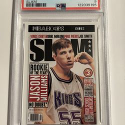 2020-21 Panini Hoops Jason Williams Slam Magazine #7 PSA 9 Kings 