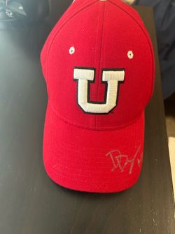 Devon Dampier signed hat Utah Utes