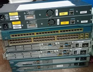 Lot of Cisco Network Switches and Routers