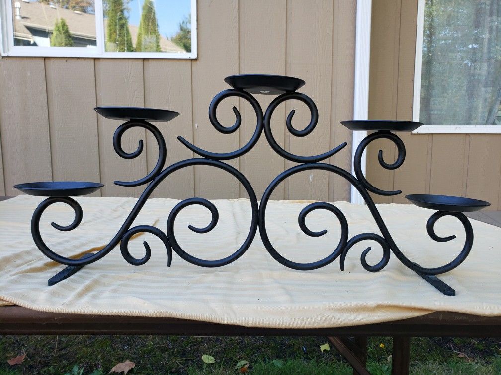 Partylite 5 Pillar Metal Candle Holder