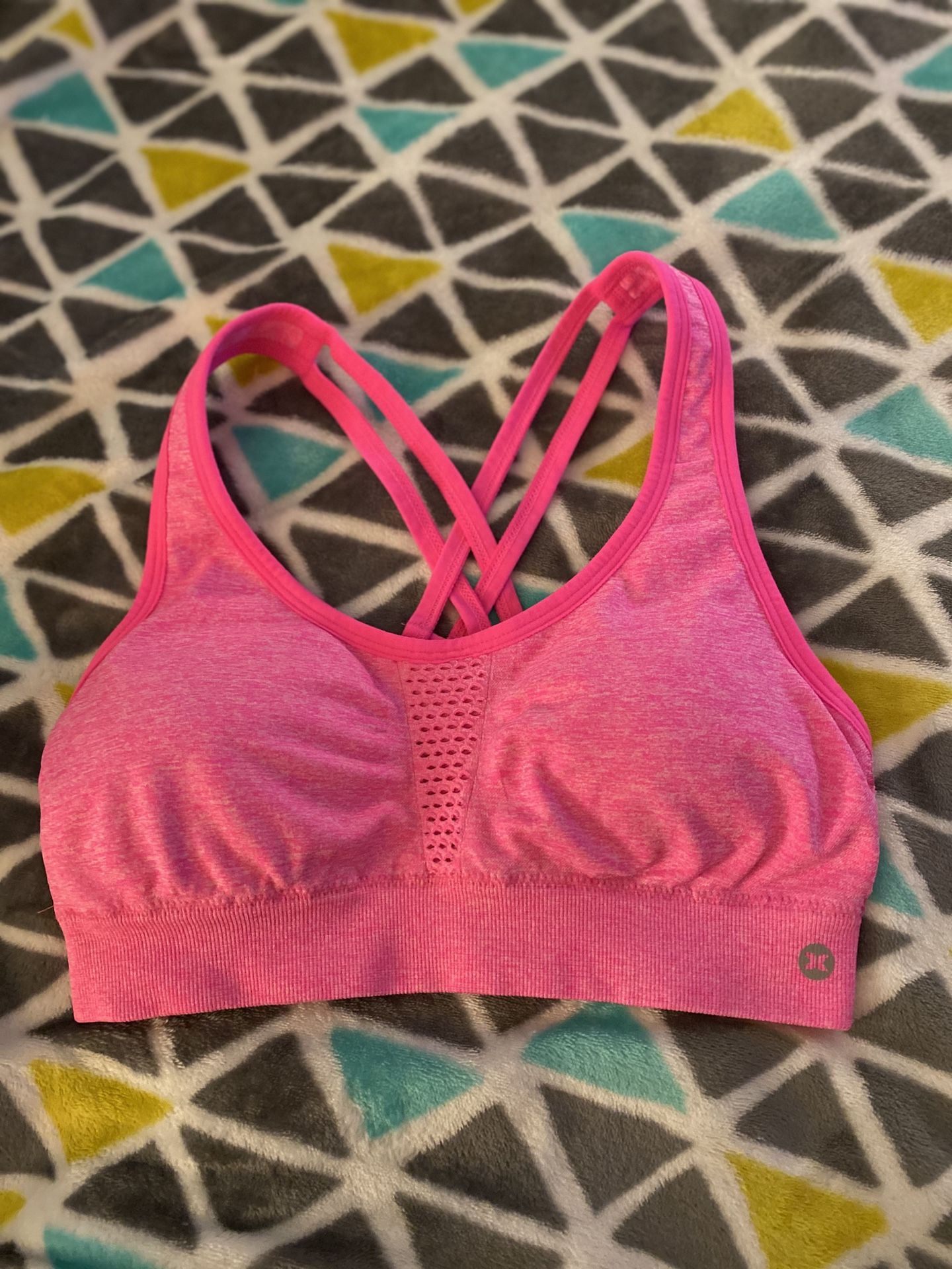 Hot pink women’s sports bra