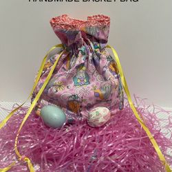 EASTER EGG HUNT GNOMES HANDMADE BASKET BSG 