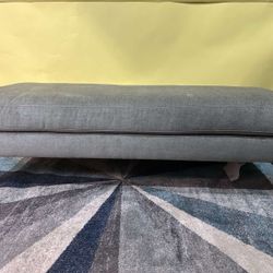 SALE: FLOOR MODEL - West Elm Grey Andes Bench Retail Price $999 