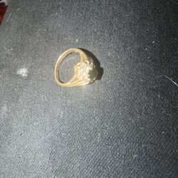 14k Gold With Real Diamonds 4.3 Grams 