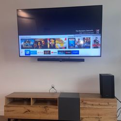 TV - TV Stand - Sound Bar 