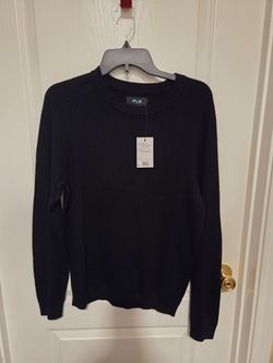 FLX Premium Black Crewneck Sweater Men's Size Small