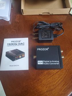 Prozor 192kHz DAC Converter Digital to Analog Audio Converter