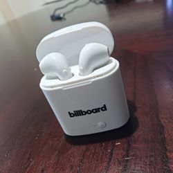BILLBOARD  True Wireless  Bluetooth  Earbuds  with charging case.  Good Condition.  