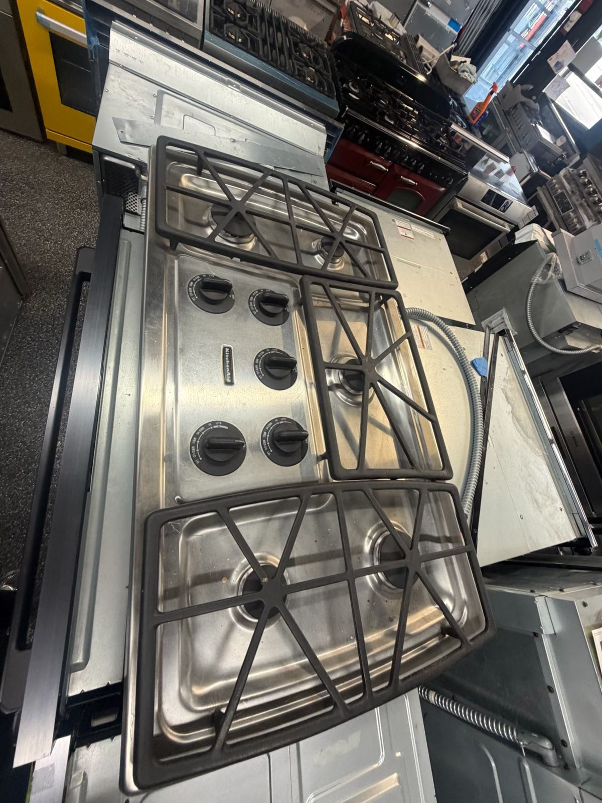 kitchenaid gas cooktop 36” inch fully working